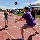 A local volleyball club, "Lemoore Dig It" has some fun at the annual Relay for Life Saturday in Lemoore.